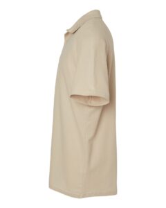 Gildan 64800 Unisex Softstyle® Pique Polo – Sand (side)