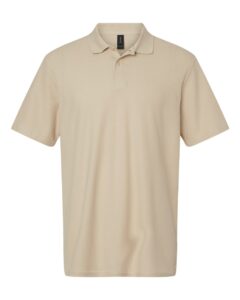 Gildan 64800 Unisex Softstyle® Pique Polo – Sand