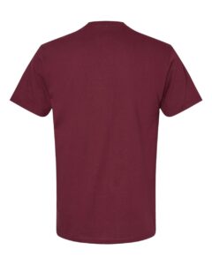 Gildan 65000 Unisex Softstyle® Midweight T-Shirt – Maroon (back)