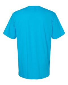 Gildan 64000CVC Unisex Softstyle® CVC T-Shirt – Caribbean Mist (back)