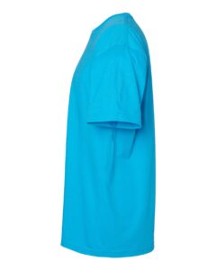 Gildan 64000CVC Unisex Softstyle® CVC T-Shirt – Caribbean Mist (side)