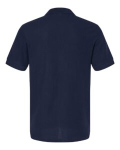 Gildan 85800 Unisex Hammer™ Pique Polo – Navy (back)