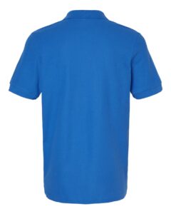 Gildan 85800 Unisex Hammer™ Pique Polo – Royal (back)