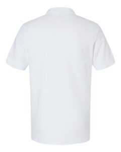 Gildan 85800 Unisex Hammer™ Pique Polo – White (back)
