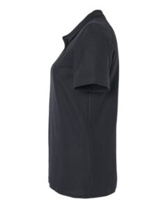 Gildan 64800L Women’s Softstyle® Pique Polo – Black (side)