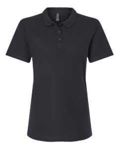 Gildan 64800L Women’s Softstyle® Pique Polo – Black