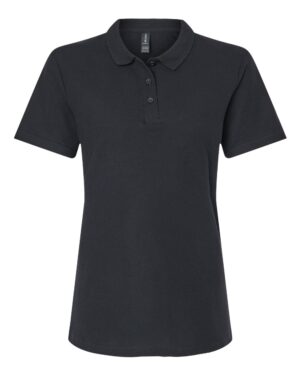 Gildan 64800L Women’s Softstyle® Pique Polo – Black