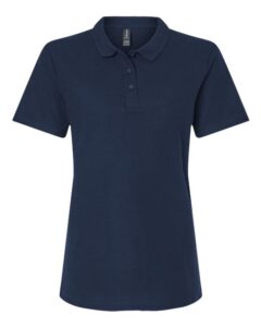 Gildan 64800L Women’s Softstyle® Pique Polo – Navy