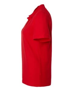 Gildan 64800L Women’s Softstyle® Pique Polo – Red (side)