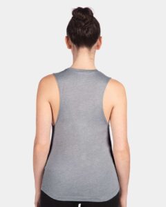 Next Level 5013 Women’s Festival Muscle Tank – Heather Grey (on model back)
