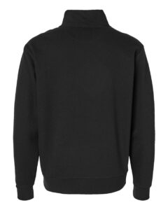 Next Level 9643 Unisex Fleece Quarter-Zip Pullover – Black (back)