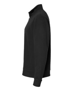 Next Level 9643 Unisex Fleece Quarter-Zip Pullover – Black (side)