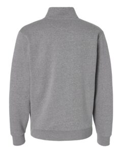 Next Level 9643 Unisex Fleece Quarter-Zip Pullover – Heather Grey (back)