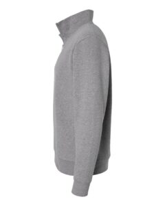 Next Level 9643 Unisex Fleece Quarter-Zip Pullover – Heather Grey (side)