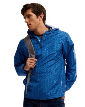 Holloway 229554 Men’s Range Hooded Packable Quarter-Zip Jacket