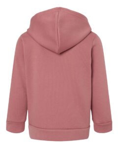 BELLA + CANVAS 3719T Toddler Sponge Fleece Pullover Hoodie Sweatshirt – Mauve (back)