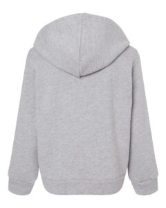 BELLA + CANVAS 3719T Toddler Sponge Fleece Pullover Hoodie Sweatshirt – Athletic Heather (back)