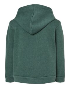 BELLA + CANVAS 3719T Toddler Sponge Fleece Pullover Hoodie Sweatshirt – Heather Forest (back)