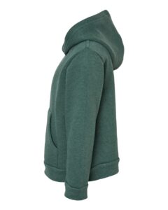 BELLA + CANVAS 3719T Toddler Sponge Fleece Pullover Hoodie Sweatshirt – Heather Forest (side)