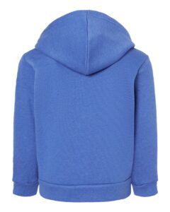 BELLA + CANVAS 3719T Toddler Sponge Fleece Pullover Hoodie Sweatshirt – Heather True Royal (back)