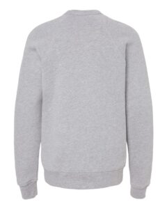 BELLA + CANVAS 3901Y Youth Sponge Fleece Crewneck Sweatshirt – Athletic Heather (back)