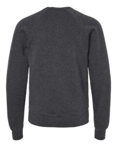 BELLA + CANVAS 3901Y Youth Sponge Fleece Crewneck Sweatshirt – Dark Grey Heather (back)