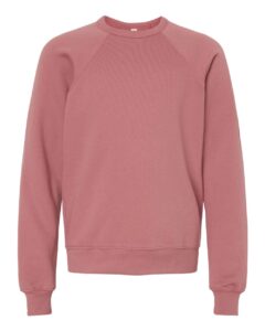 BELLA + CANVAS 3901Y Youth Sponge Fleece Crewneck Sweatshirt – Mauve