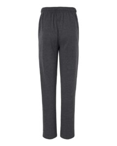 BELLA + CANVAS 3725 Unisex Sponge Fleece Straight Leg Sweatpants – Dark Grey Heather (back)
