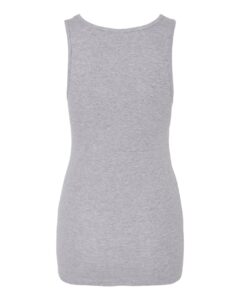 BELLA + CANVAS 1081 Women’s Micro Rib Tank – Athletic Heather (back)