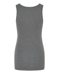 BELLA + CANVAS 1081 Women’s Micro Rib Tank – Deep Heather (back)