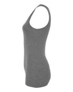 BELLA + CANVAS 1081 Women’s Micro Rib Tank – Deep Heather (side)