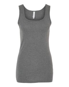 BELLA + CANVAS 1081 Women’s Micro Rib Tank – Deep Heather