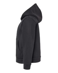 BELLA + CANVAS 3739T Toddler Sponge Fleece Full-Zip Hoodie Sweatshirt – Black (side)