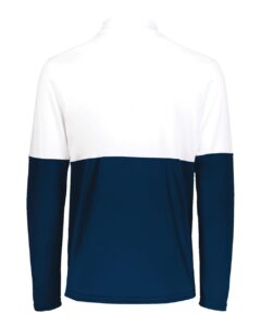 Holloway 223500 Men’s Momentum Team Quarter-Zip Pullover – Navy/ White (back)
