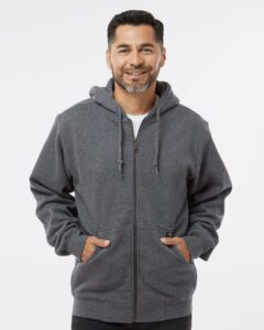 DRI DUCK 7033 Men’s Crossfire Heavyweight Power Fleece Hooded Jacket with Thermal Lining