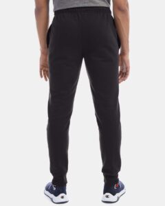 Champion P930 Unisex Powerblend® Fleece Joggers – Black (on model back)