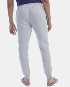 Champion P930 Unisex Powerblend® Fleece Joggers – Light Steel (on model back)