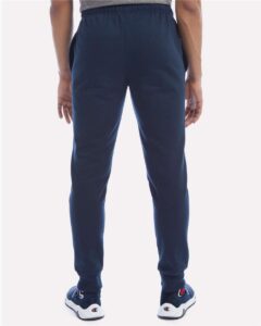 Champion P930 Unisex Powerblend® Fleece Joggers – Navy (on model back)
