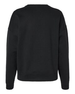 Champion SL650 Women’s Powerblend® Crewneck Sweatshirt – Black (back)