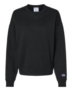 Champion SL650 Women’s Powerblend® Crewneck Sweatshirt – Black