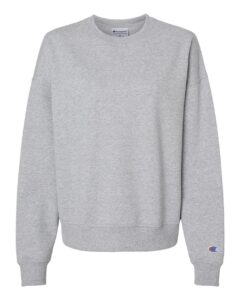 Champion SL650 Women’s Powerblend® Crewneck Sweatshirt – Light Steel