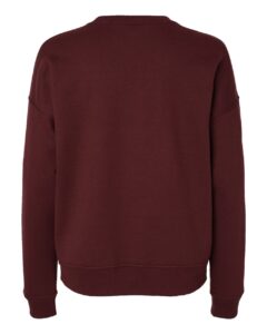 Champion SL650 Women’s Powerblend® Crewneck Sweatshirt – Maroon (back)