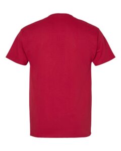 Hanes 5280 Unisex Essential-T T-Shirt – Athletic Crimson (back)