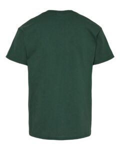 Hanes 5480 Youth Essential-T T-Shirt – Athletic Dark Green (back)