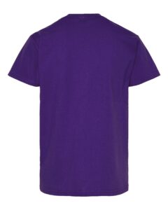 Hanes 5480 Youth Essential-T T-Shirt – Athletic Purple (back)