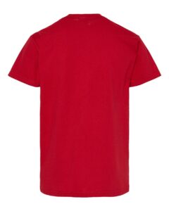 Hanes 5480 Youth Essential-T T-Shirt – Athletic Crimson (back)