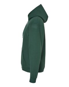 Hanes P170 Unisex EcoSmart® Hooded Sweatshirt – Athletic Dark Green (side)