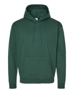 Hanes P170 Unisex EcoSmart® Hooded Sweatshirt – Athletic Dark Green