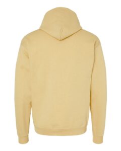 Hanes P170 Unisex EcoSmart® Hooded Sweatshirt – Athletic Gold (back)