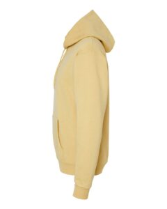 Hanes P170 Unisex EcoSmart® Hooded Sweatshirt – Athletic Gold (side)